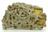 Golden Pyrite on Limonite Clay - Pakistan #283739-1